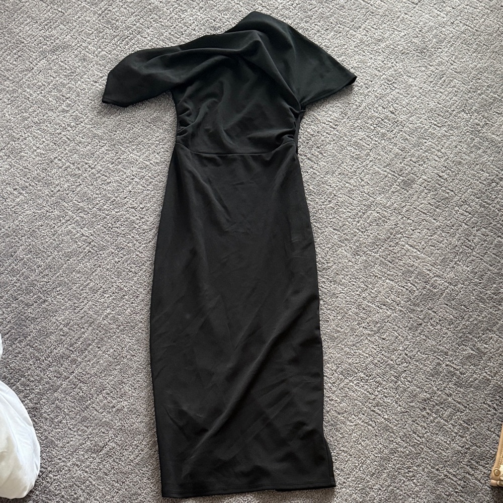 Black One-Shoulder Women’s Dress